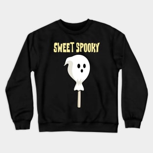 Sweet spooky halloween candy ghost Crewneck Sweatshirt